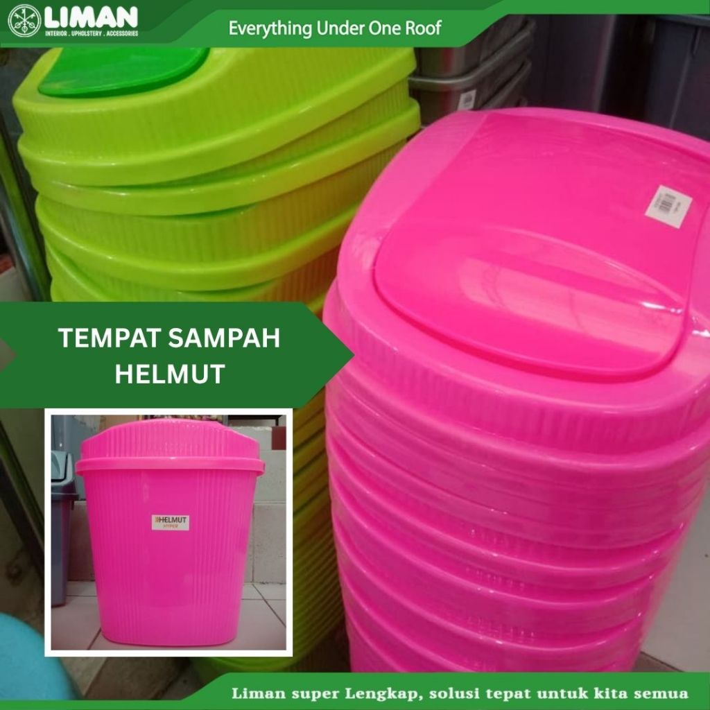 Tempat Sampah Helmut Goyang - Tong Sampah Plastik Tutup Swing