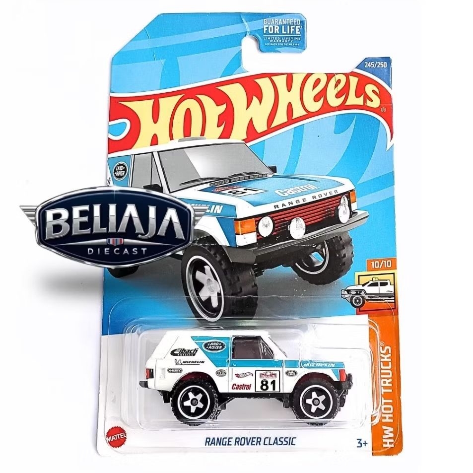 HOT WHEELS RANGE ROVER CLASSIC WHITE RECOLOR