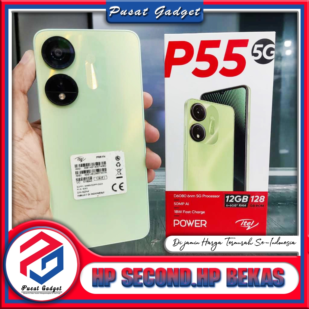 iTel P55 5G Ram 6 Rom 128GB Second Pusat Gadget