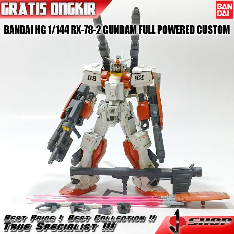 BANDAI HG 1/144 RX-78-2 GUNDAM FULL POWERED CUSTOM HG3920