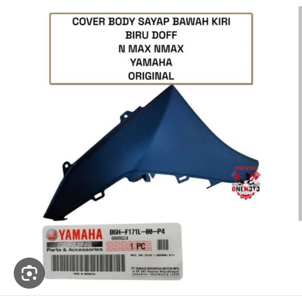 mole sayap bawah kiri nmax new biru doff ori yamaha