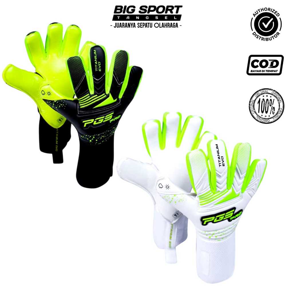 Sarung Tangan Kiper Bola PGS - Glove Kiper Titanium Evolution