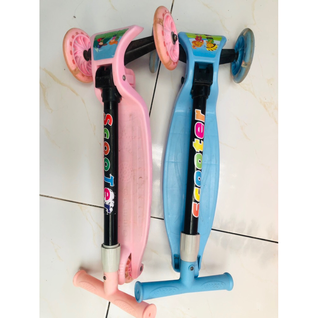 scooter roda 3 preloved pink