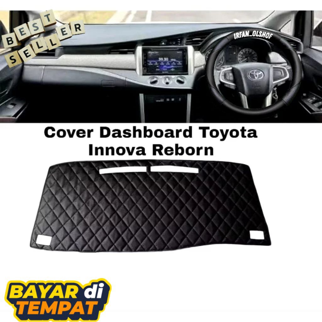 Cover Alas Dashboard INNOVA Reborn Toyota Mobil pelindung Dasbord kulit Variasi Aksesoris Interior