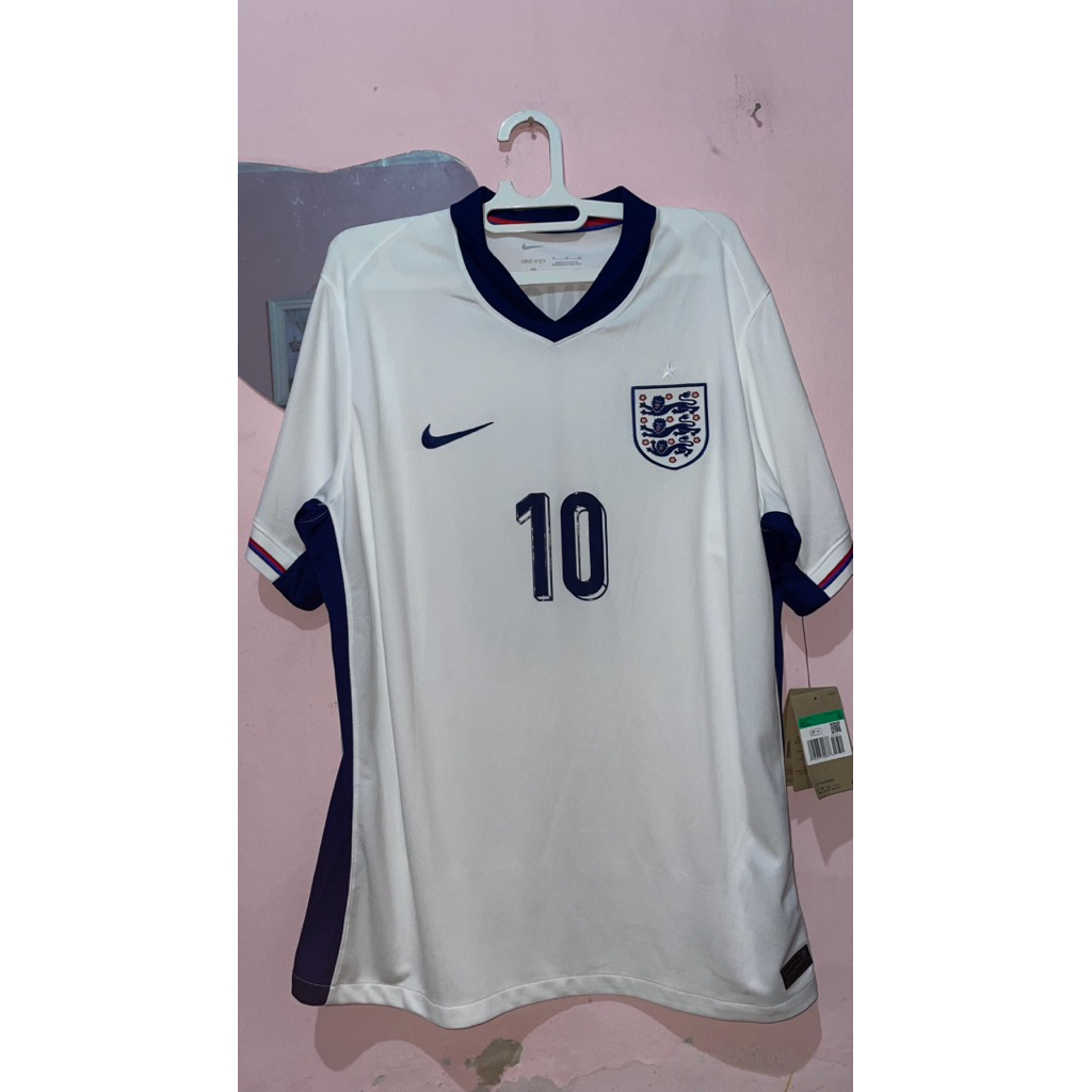 Jersey England Euro 2024 Home Size XL Bellingham #10 BNWT