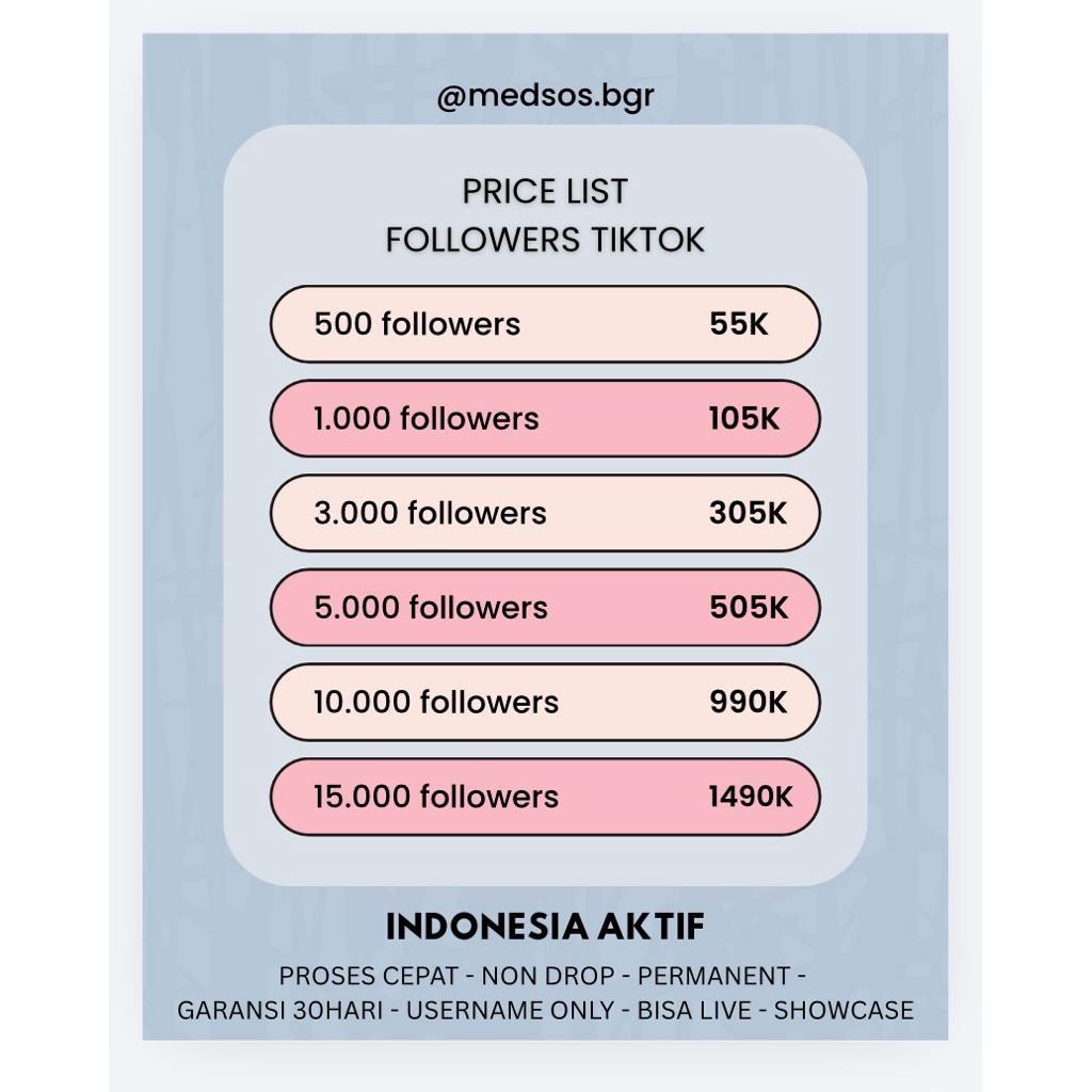 FOLLOWERS TIKTOK ASLI INDONESIA AKTIF INDO REAL FOLLOWERS FOLLOWERS FOLOW AKTIF