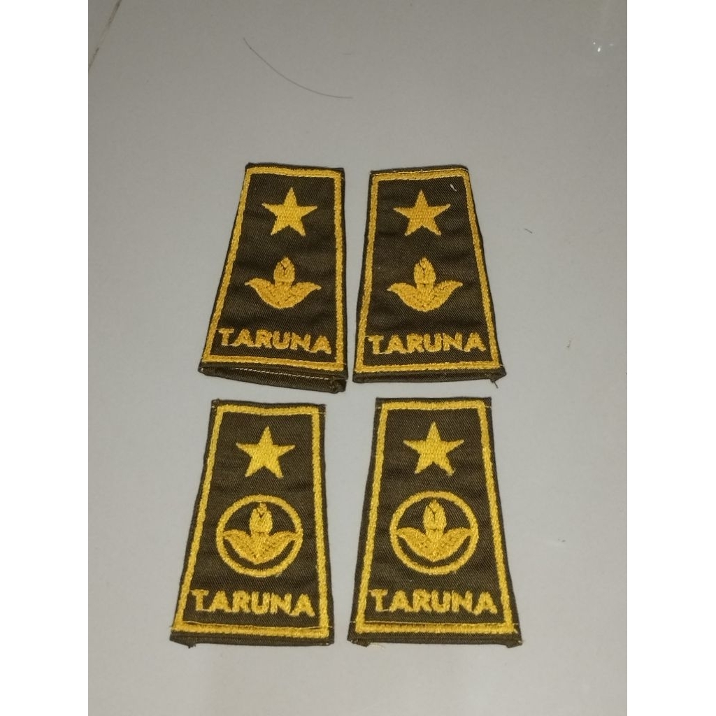 Tanda Pangkat Bordir Hizbul Wathan Taruna Melati 1 dan 2