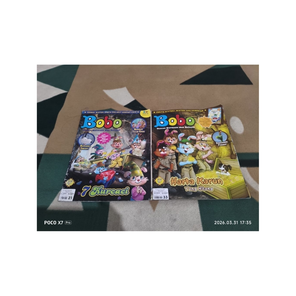 majalah bobo edisi THN 2014 dan 2015 bekas bagus