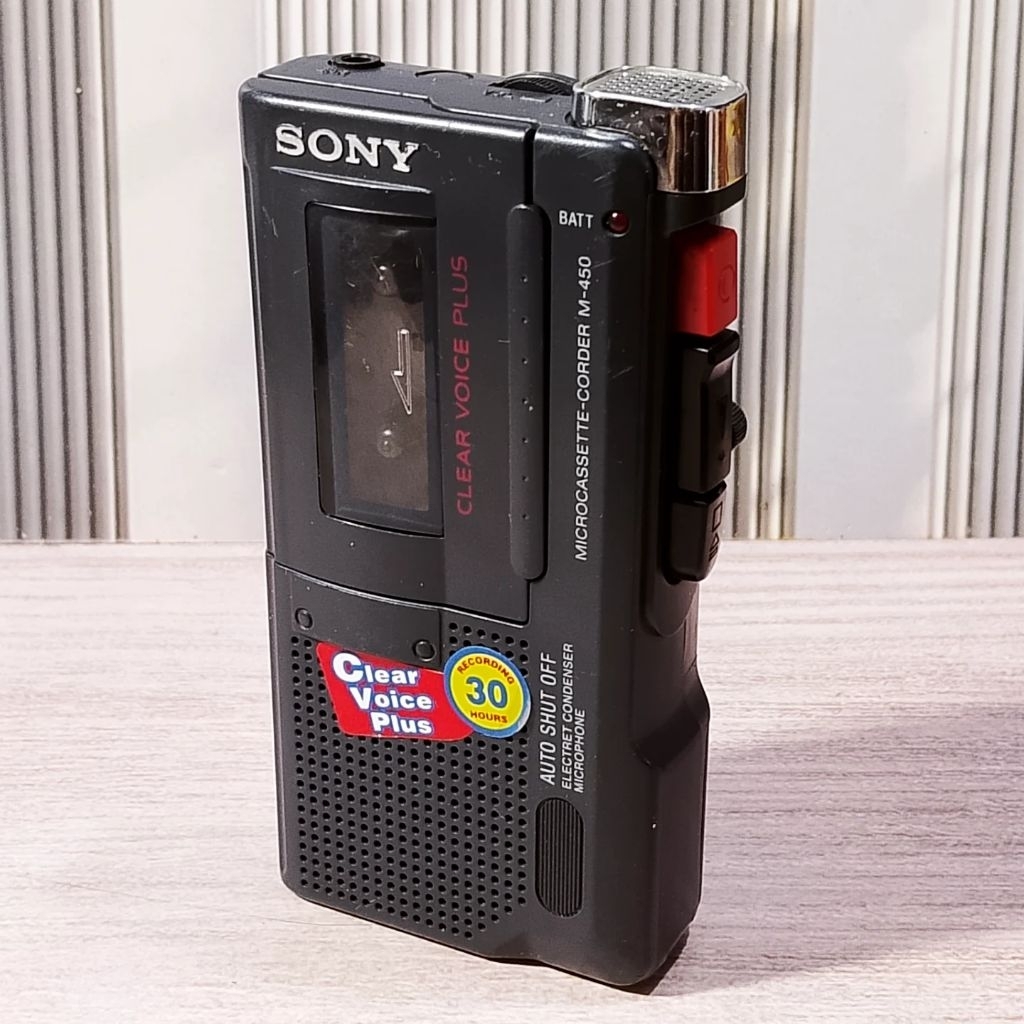 Micro Cassette Corder SONY M-450 Mini Tape Recorder