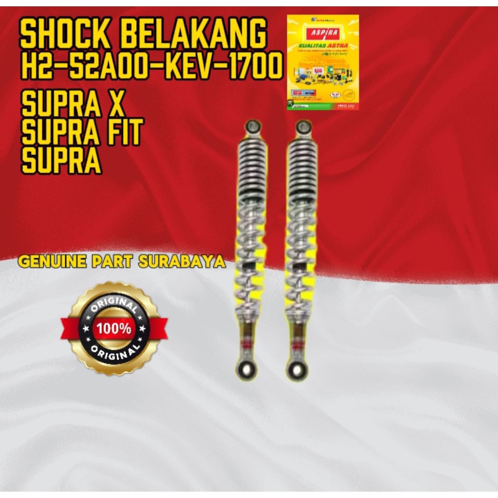 Shock Belakang Supra, Supra Fit, Supra X (KEV-1700) Original Aspira