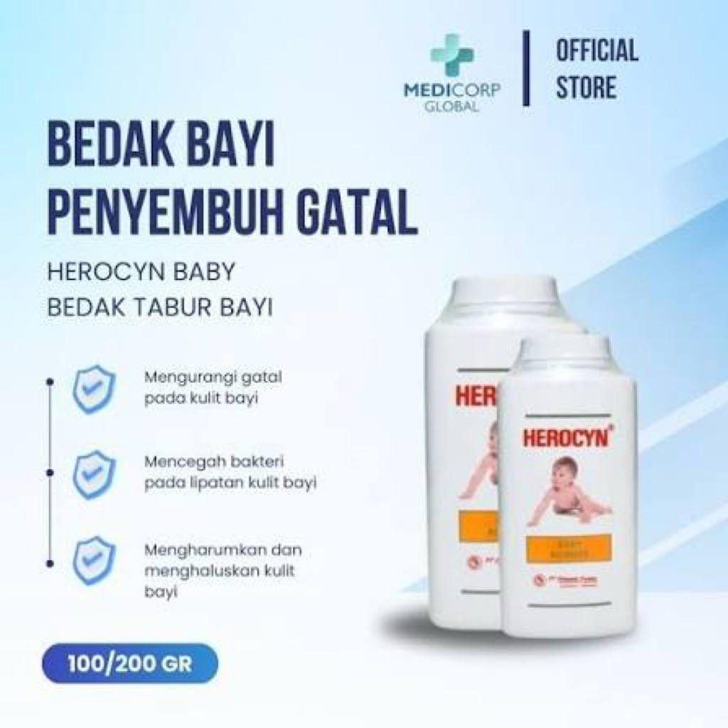 Herocyn baby powder - bedak gatal iritasi (bedak anak-anak)