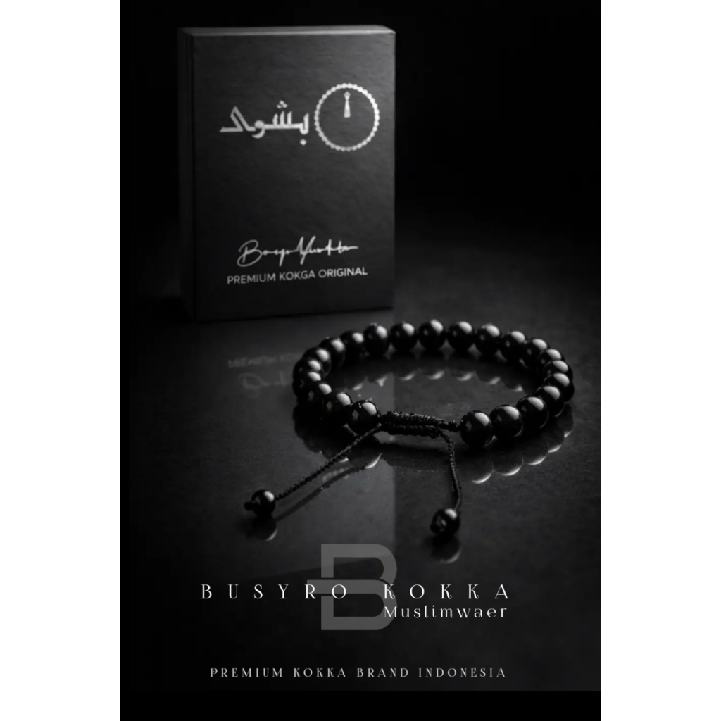 PREMIUM BLACK KOKKA Gelang Kokka Asli 100% motif bulat anyem