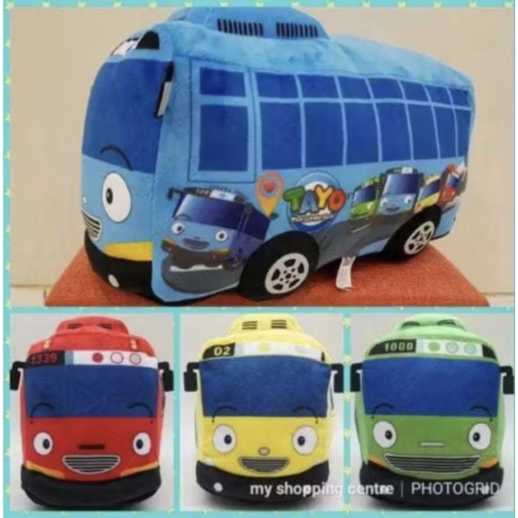 Mainan Boneka Bus Tayo Ukuran 40cm Ada Lebel SNI Boneka Tayo