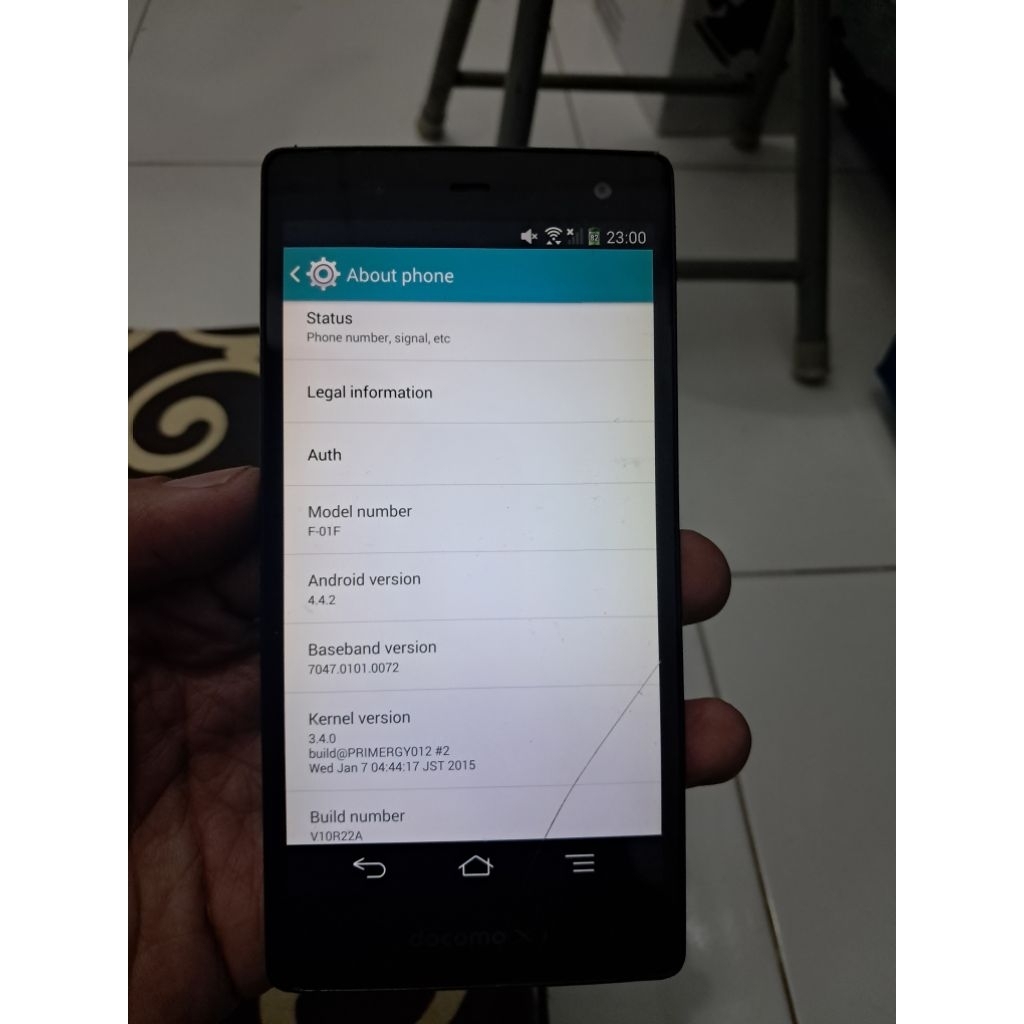 Fujitsu F01F Hp Jepang Kondisi Bekas