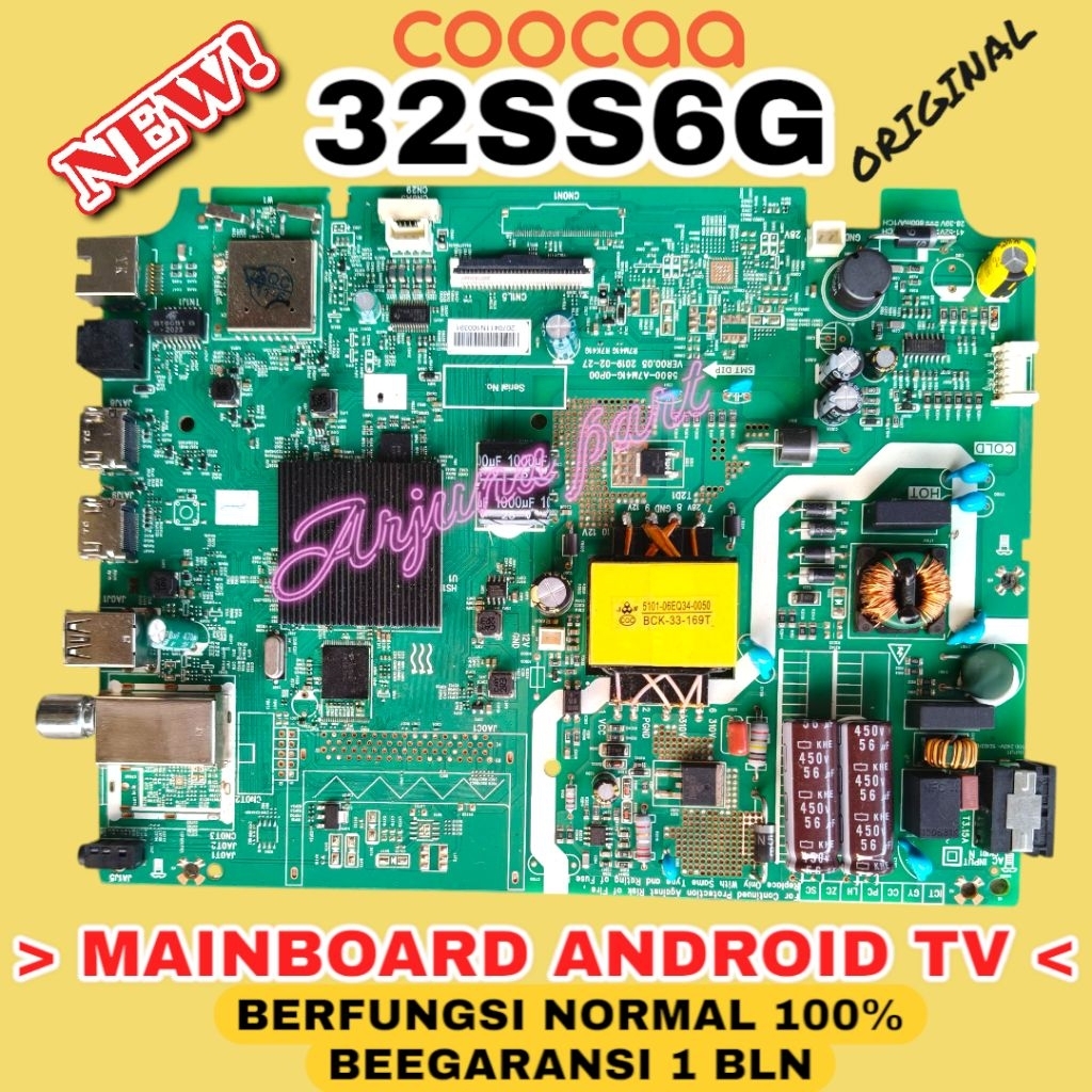 MB TV COOCAA 32S6G / MAINBOARD TV COOCAA 32S6G / MESIN TV COOCAA 32S6G / MODUL TV COOCAA 32S6G / MB 