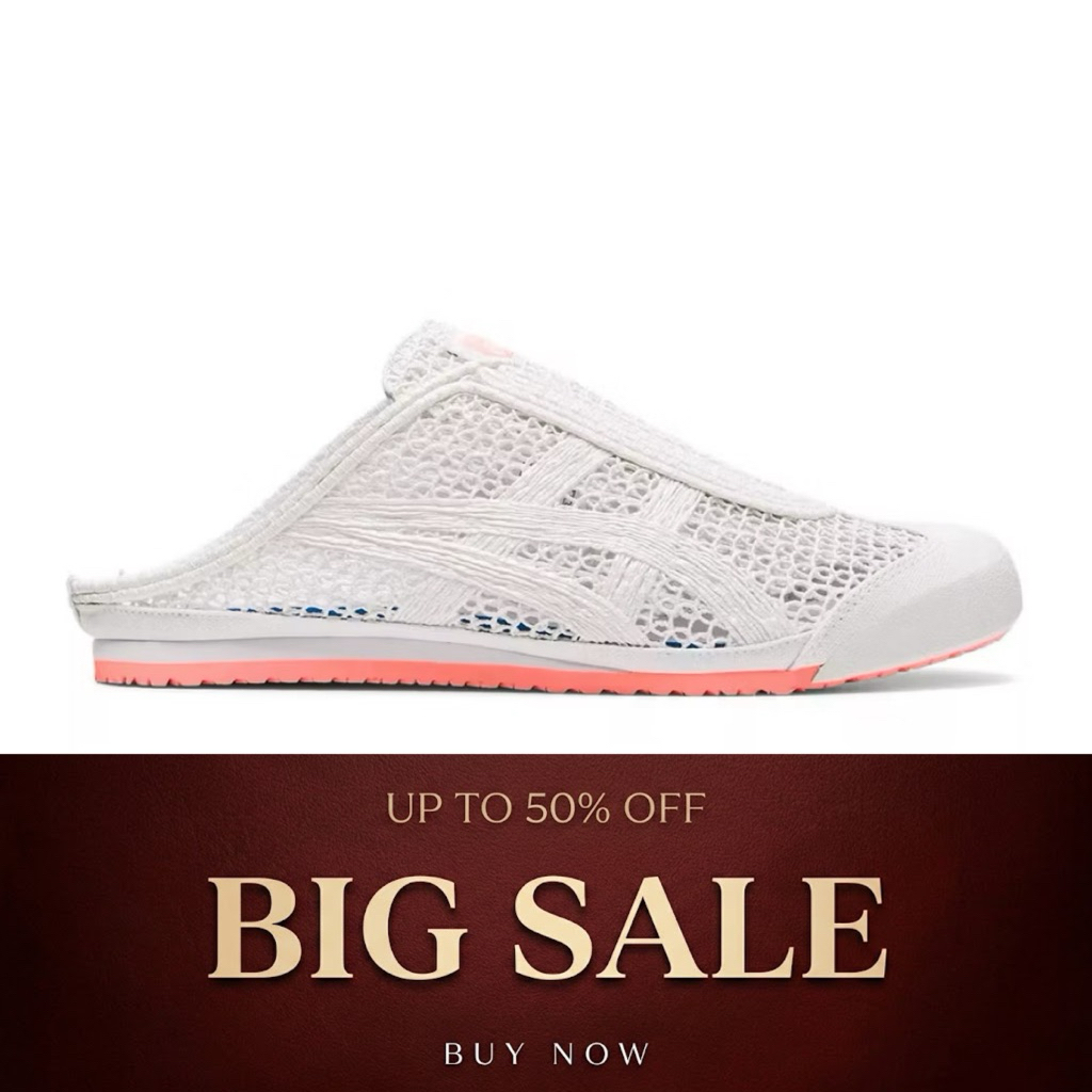 Onitsuka Tiger Mexico66 Slip On Sabot White Pink