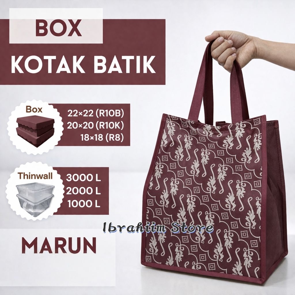 (ECER) TERMURAH TERLARIS TAS HAJATAN BATIK MEWAH TEBAL UKURAN 22x22 CM TEBAL 60 GSM/ TAS HAJATAN TEB