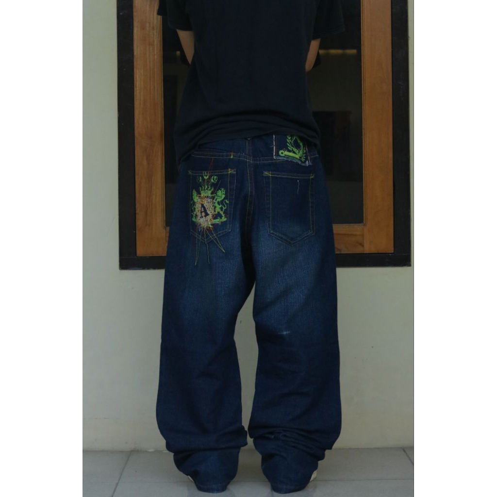 Akademiks hiphop y2k baggy jeans