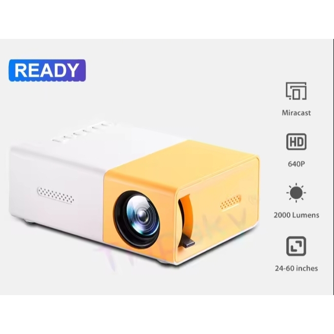 Mini Proyektor LED YG300 / YG-300 / YG 300 LCD Portable Projector Home