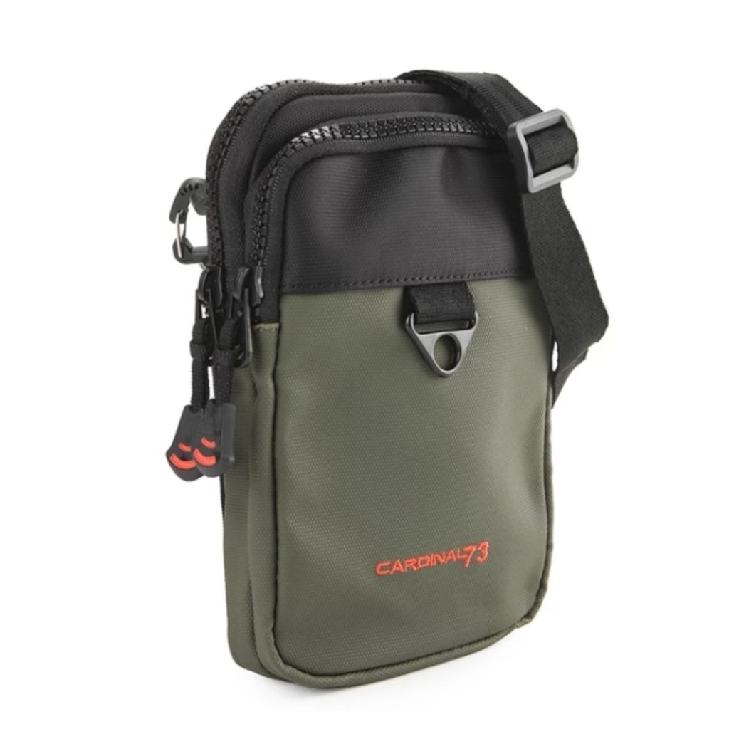 Tas Selempang Pria Cardinal VECVSE0339L 06F Hijau Army Original