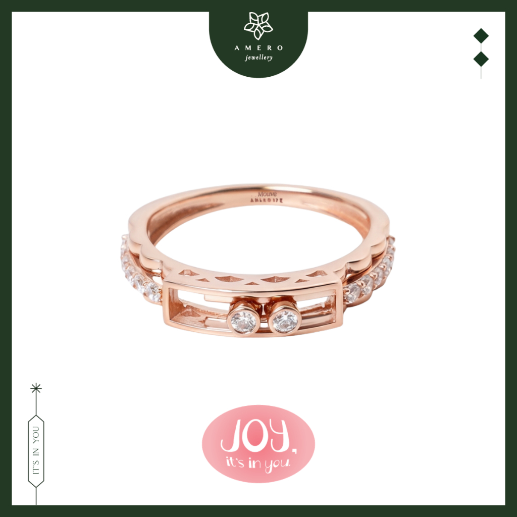 Cincin Emas 17K Mouve MR-89 Amero Jewellery