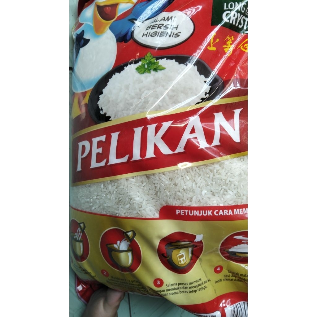 (INSTAN LANGSUNG KIRIM)Beras PELIKAN 5KG/Beras Premium PELIKAN