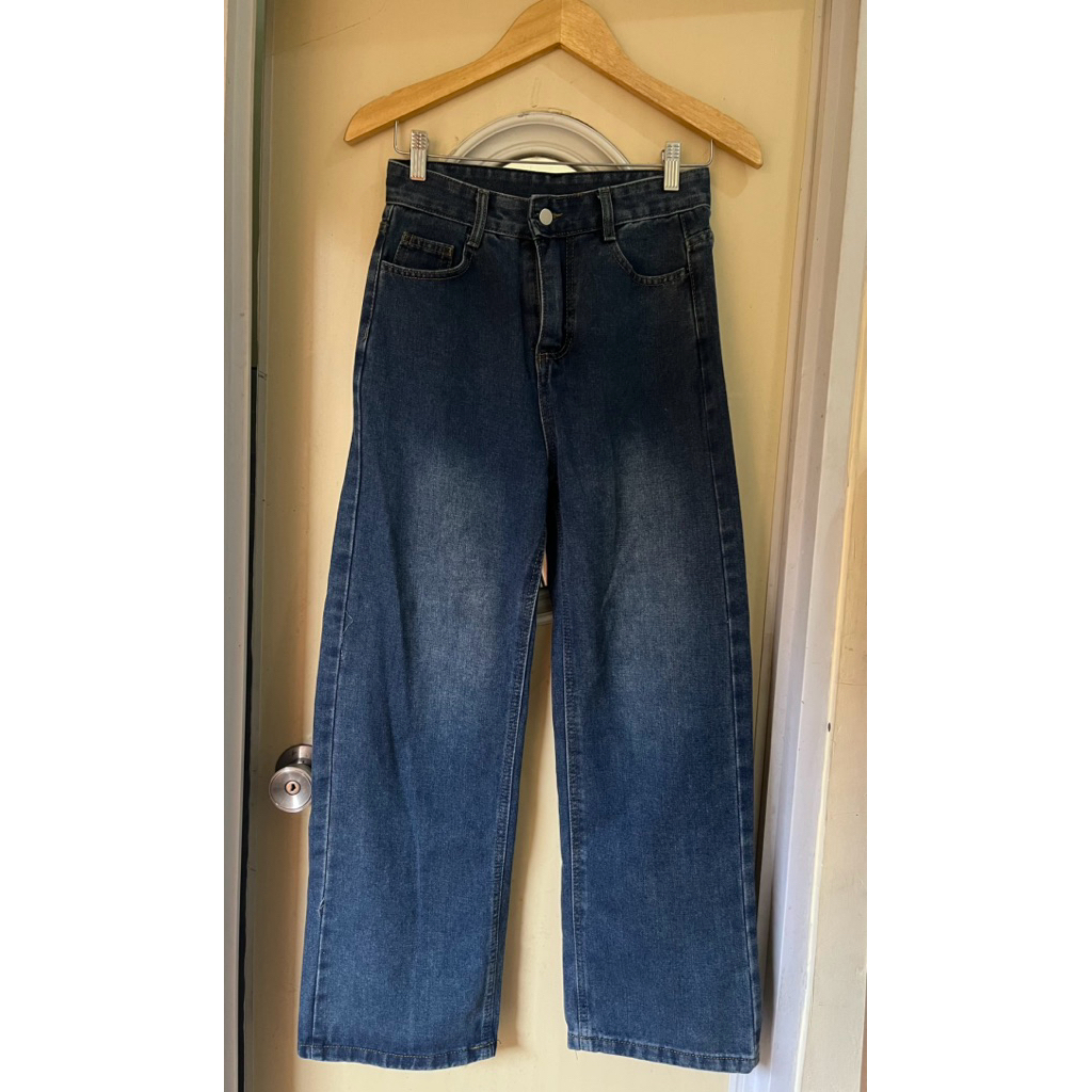 [Preloved] YOYO Celana Jeans Highwaist Biru Retro M