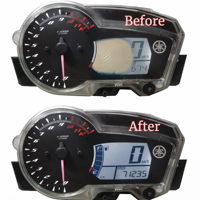 Polarizer  LCD Speedometer Yamaha MX King LCD Kecil [ Solusi Sunburn ]