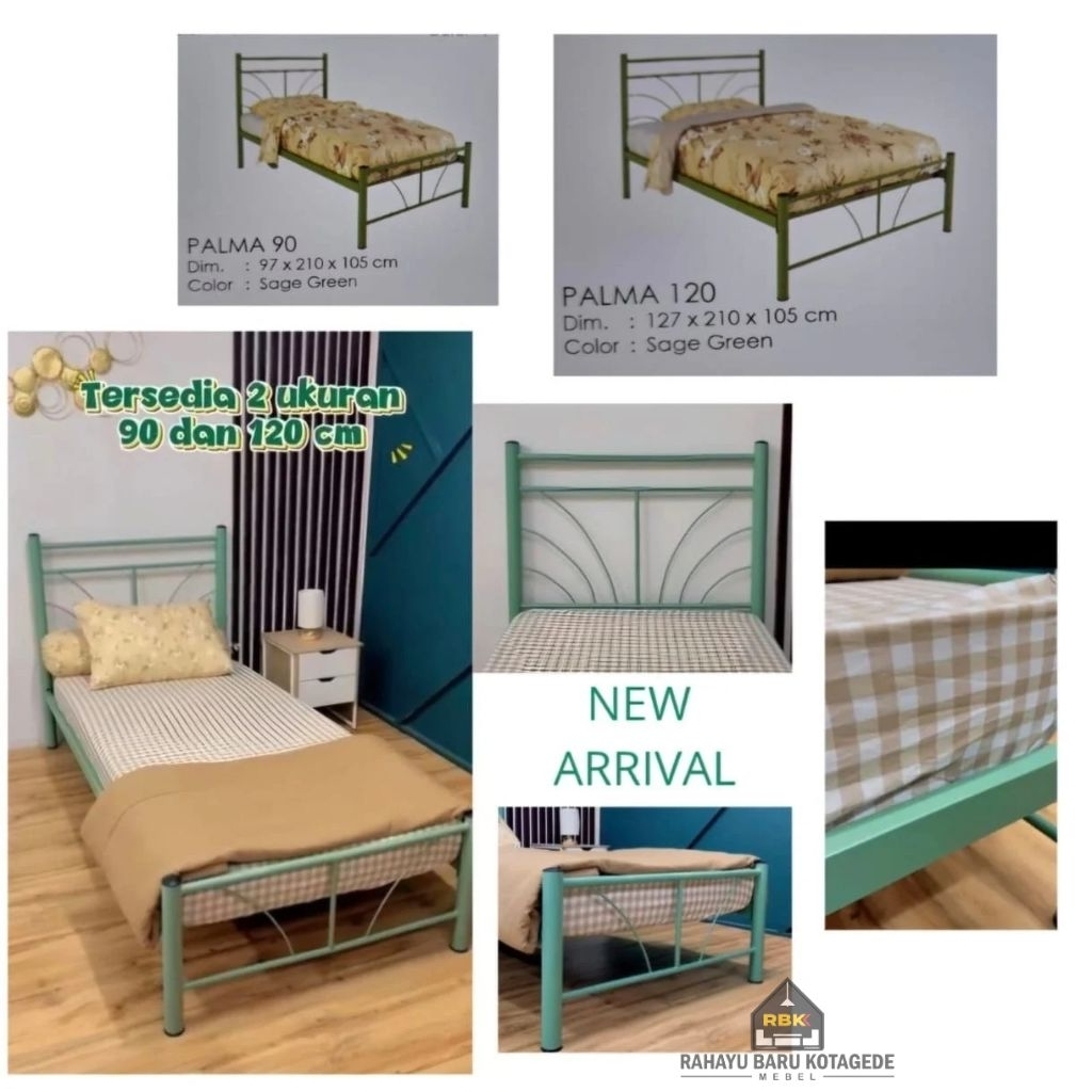 DIVAN BESI PALMA 120 DIVAN RANJANG TEMPAT TIDUR BESI DIVAN MINIMALIS JOGJA