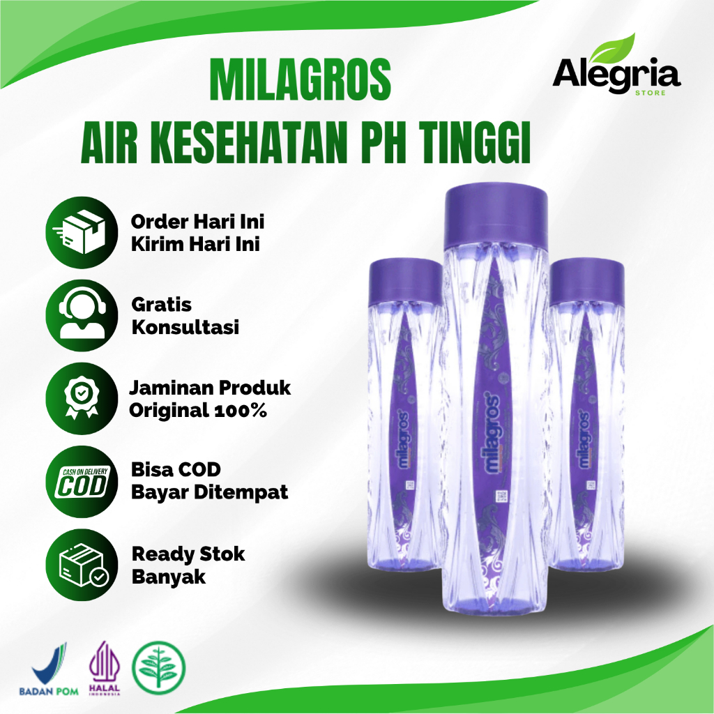 Air Minum Kesehatan PH Tinggi Mila-gross 612ml Membantu Menjaga Kesehatan Tubuh dan Kulit