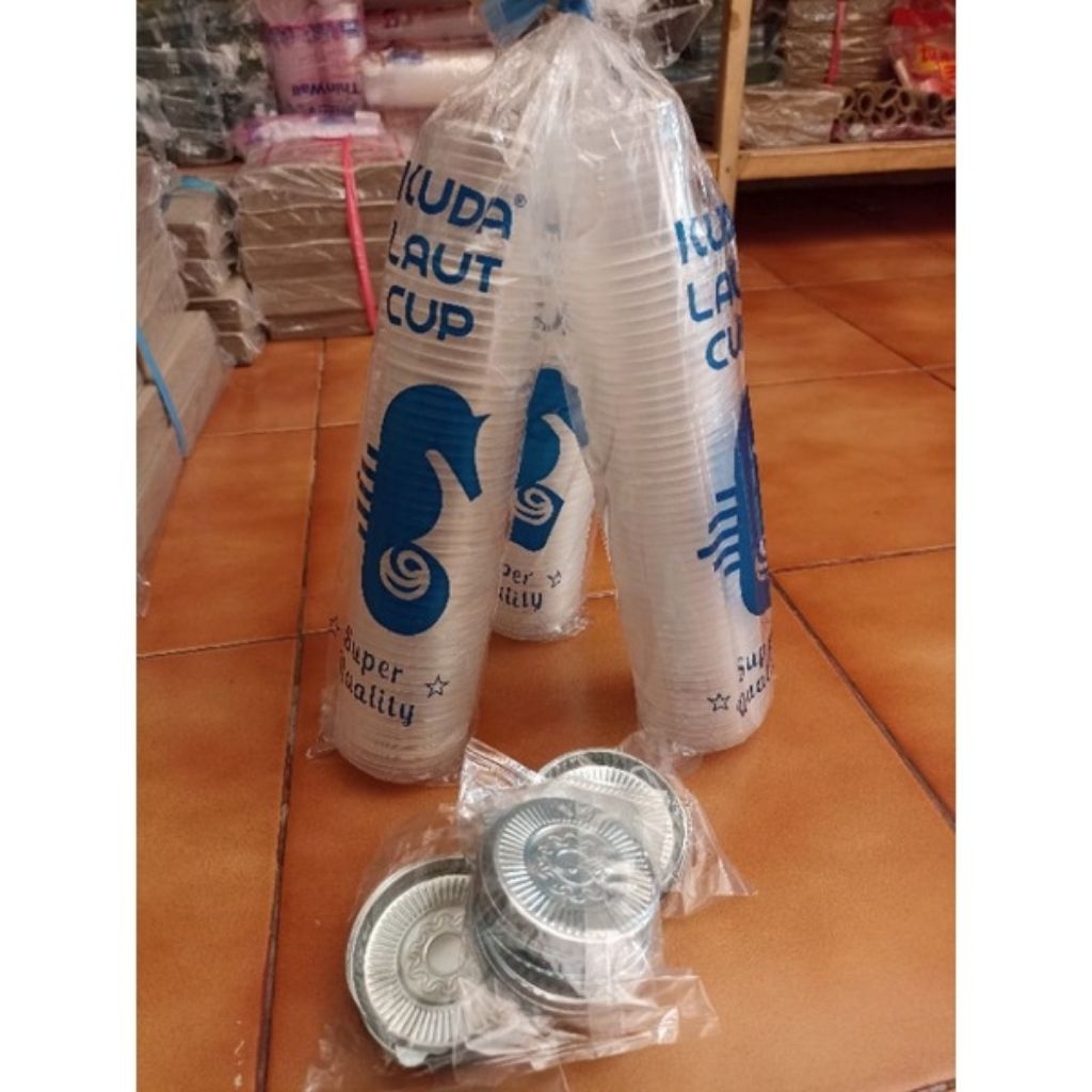CUP JELLY MEREK KUDA LAUT 65ML || CUP & TUTUP