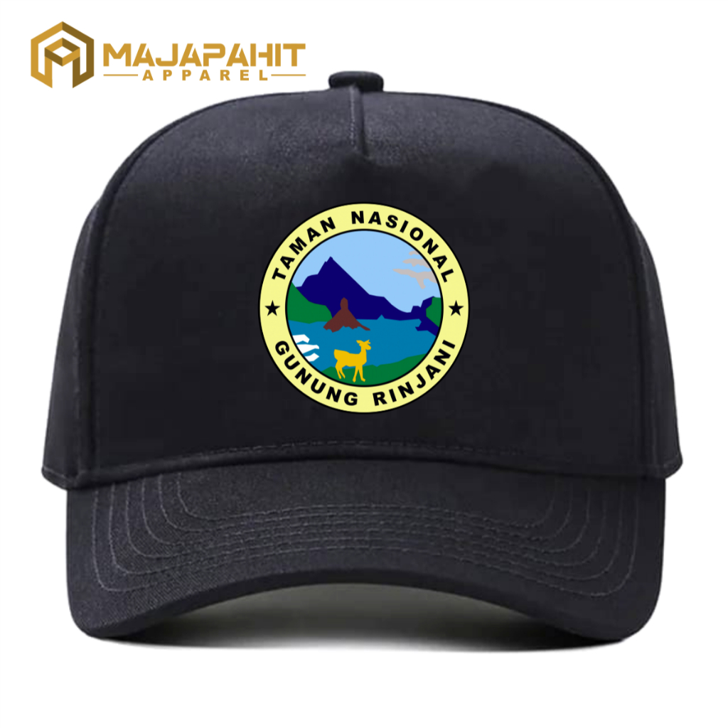 Topi Balai Taman Nasional Gunung Rinjani Baseball Full Kain Premium - Majapahit Apparel