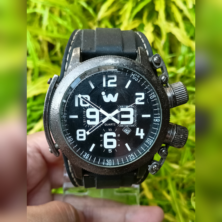iWATCH Black Watch Original Second | Jam Tangan Pria Military Watch Preloved