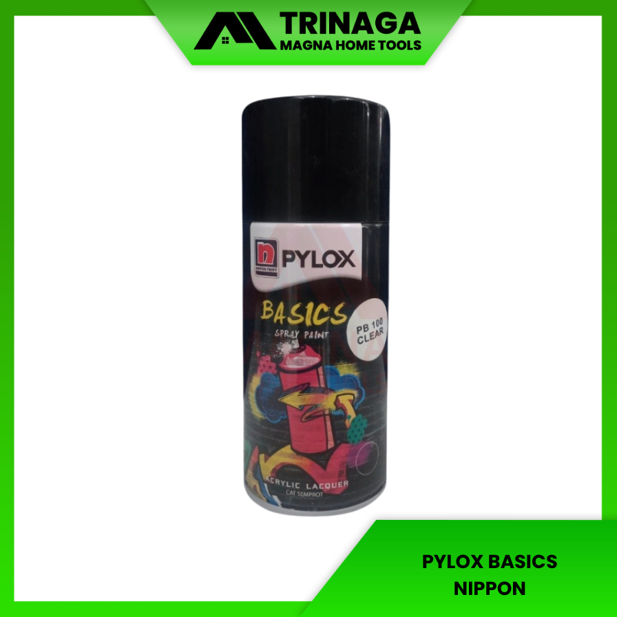 CAT PILOK/SEMPROT HITAM/HITAM DOP/DOFF/CLEAR MOTOR SEMUA WARNA BASIC NIPPON PAINT 300CC [ORIGINAL]