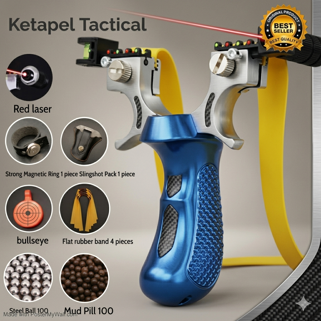 [PREMIUM] Ketapel Tactical Modern Laser Slingshot Presisi Kuat