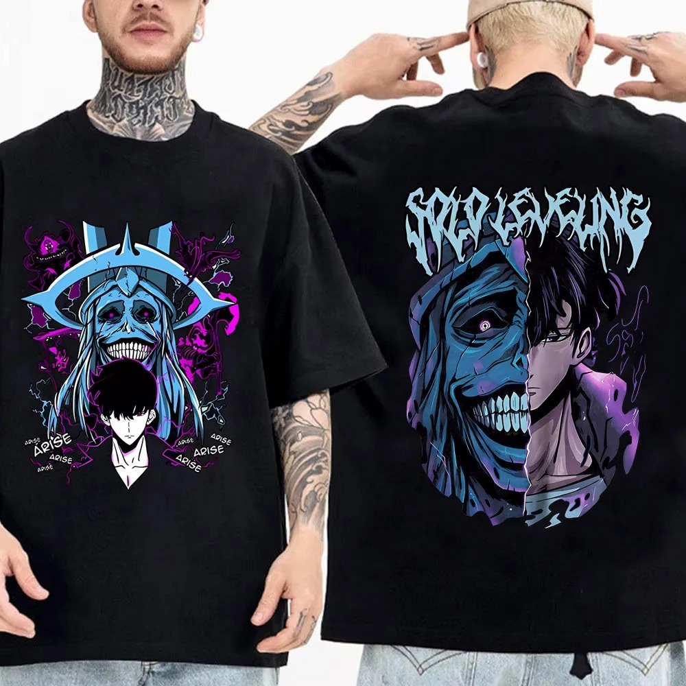 Solo leveling tshirt - kaos Kaos Sung Jin Woo Solo Leveling v2