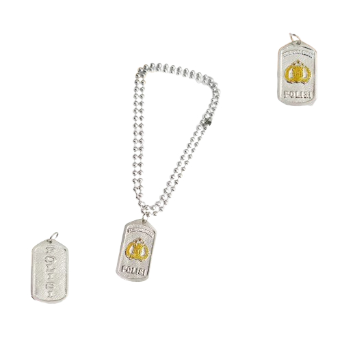 kalung pria logo polisi coor