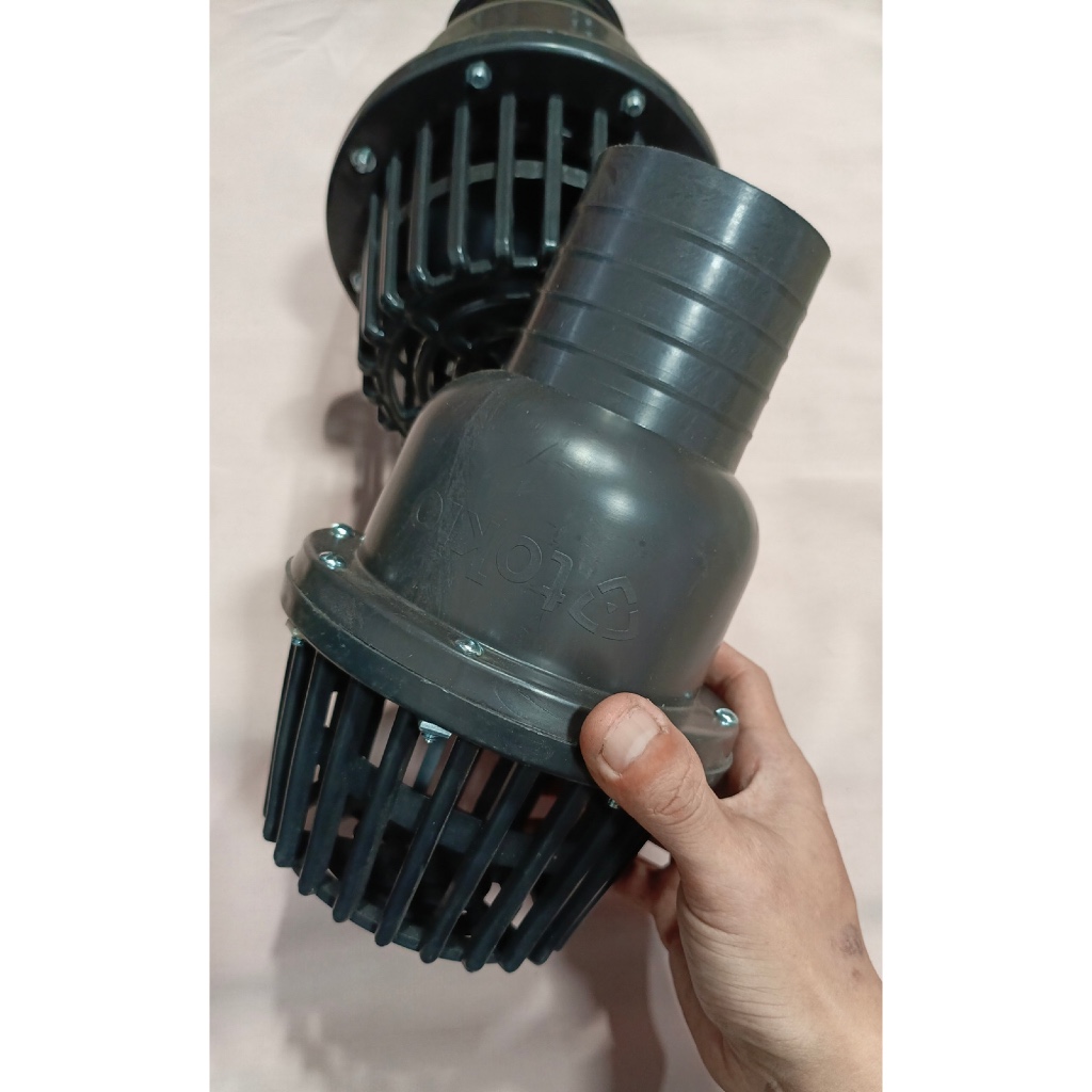 Saringan air+Klep bahan PVC diameter 2",3",4",6"