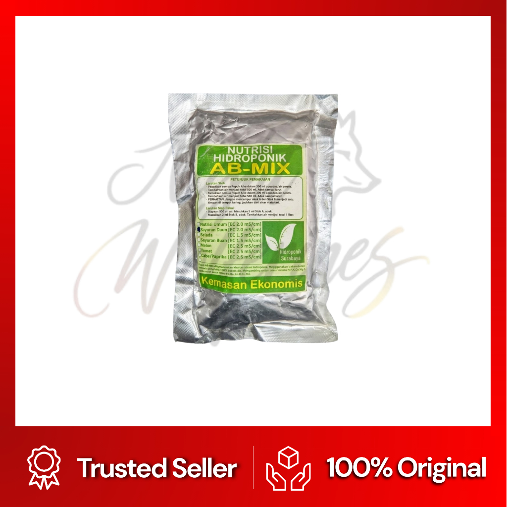 Pupuk Nutrisi Hidroponik Sayuran Buah / Ab Mix Sayuran Buah (Hds)