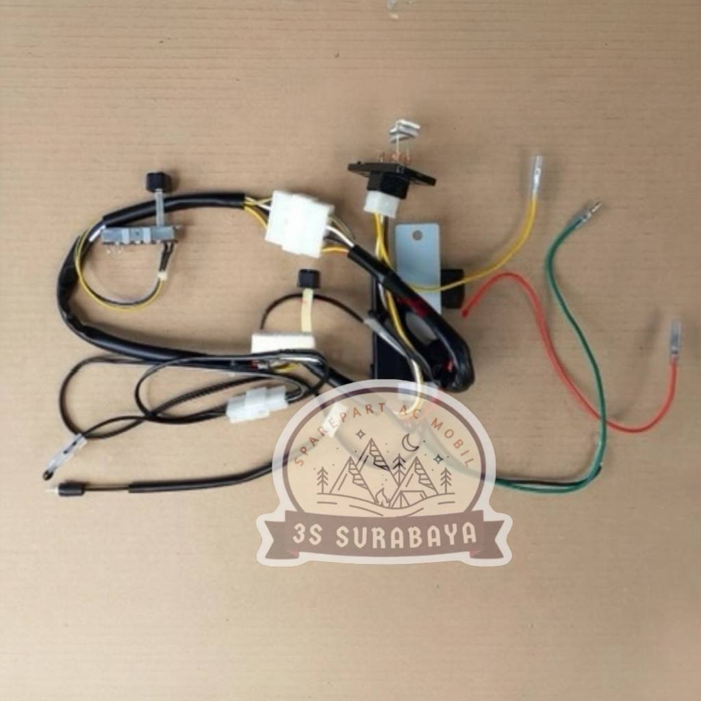 Panel Switch Skakel Saklar Knop Knob Geser Lengkap Satu Set Kabel Rangkaian + Ampli Amplifier ECU Mo