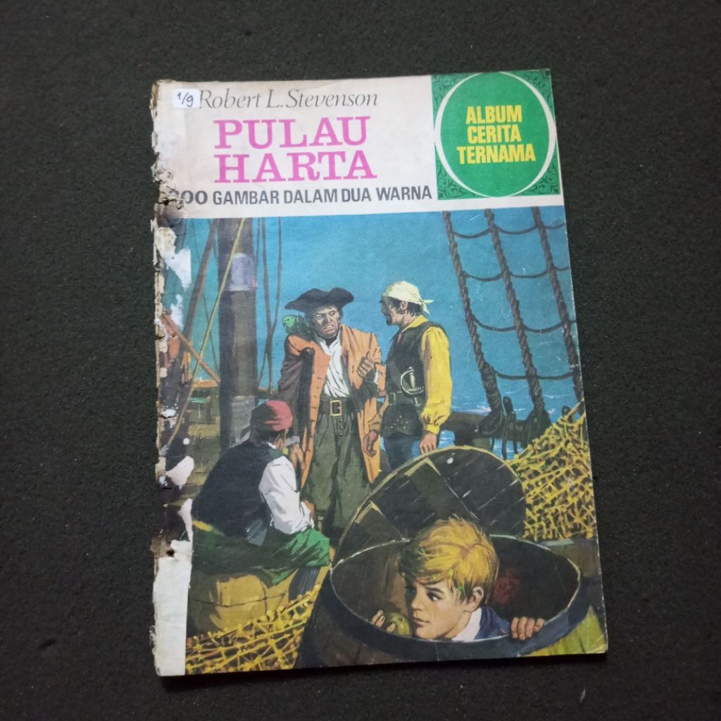 Album Cerita Ternama – Robert L. Stevenson “PULAU HARTA” / Kisah Bajak Laut & Harta Karun Bergambar 