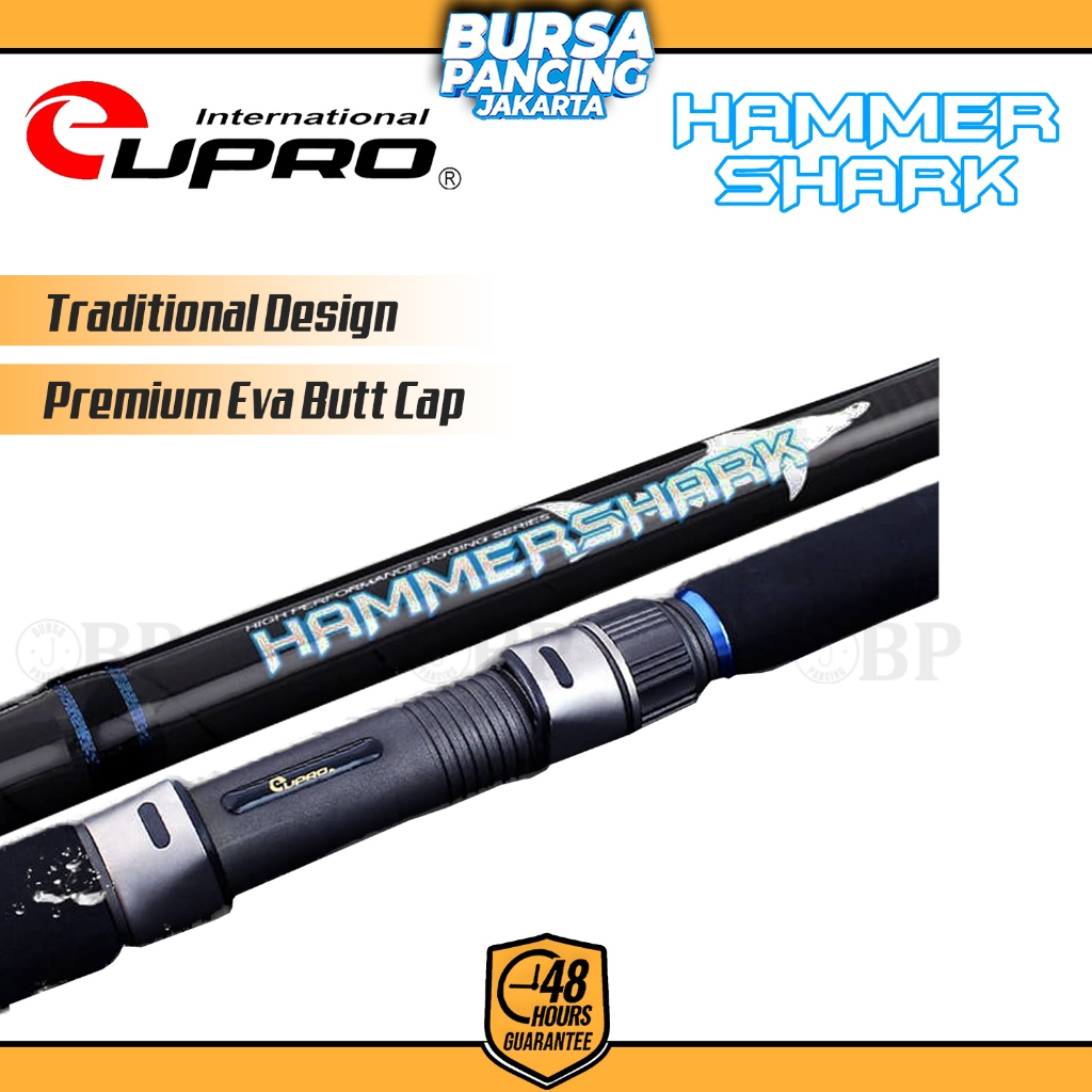 EUPRO Joran Pancing Spinning HAMMER SHARK 562 168cm Carbon Super Ringan Kuat dan Sensitive FUJI Comp