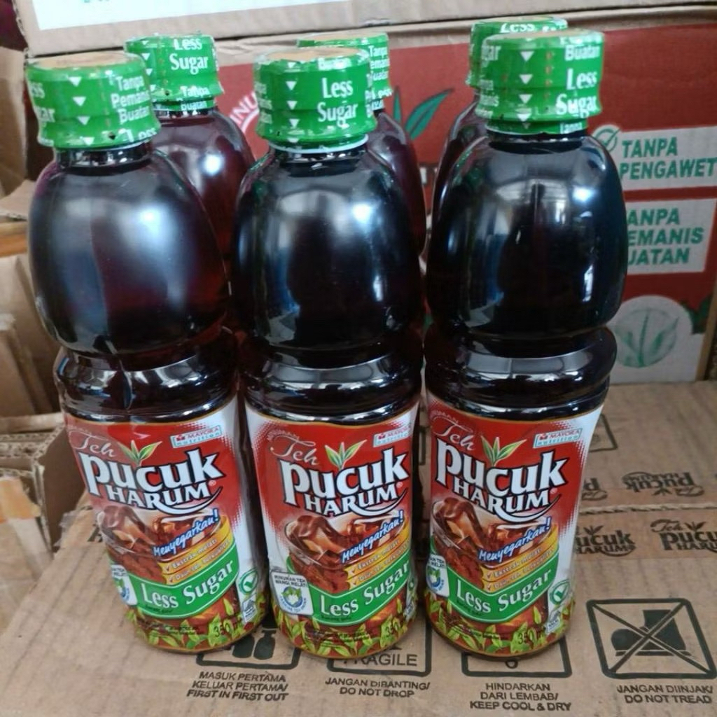 [ 1 Dus 24 Pcs ] Teh Pucuk Harum Less Sugar 350ml / Teh Botol