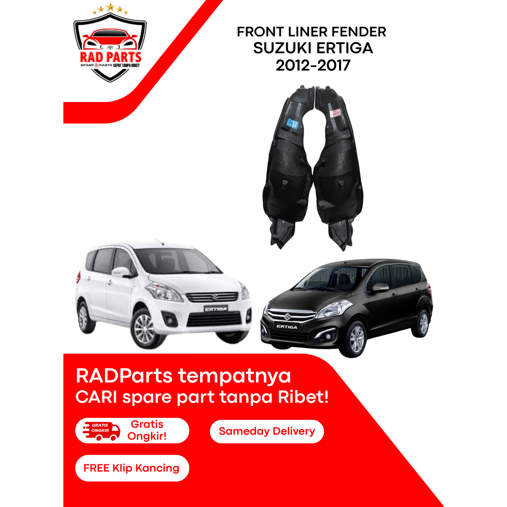 FRONT LINER FENDER - SUZUKI ERTIGA 2012 2013 2014 2015 2016 2017