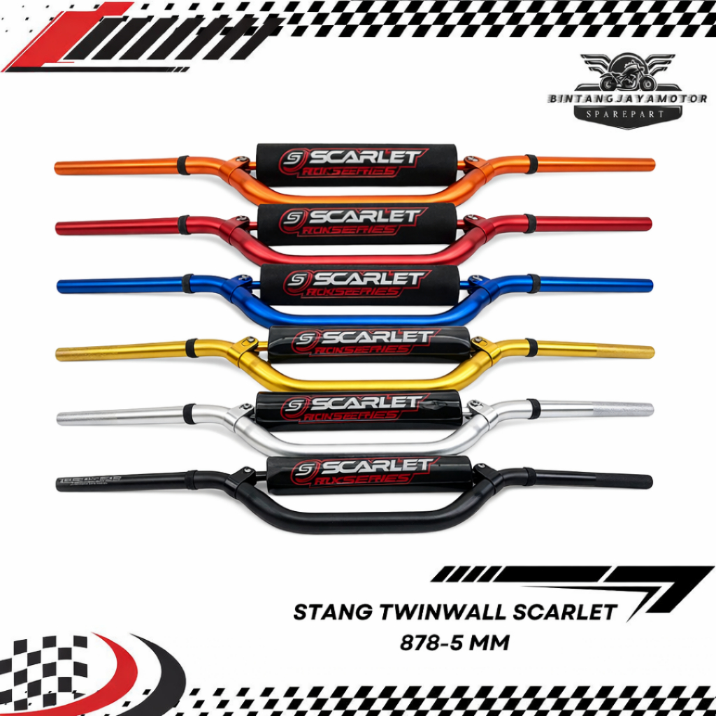 Stang Trail Twinwall Fatbar 5 mm type 878 "Original Scarlet"