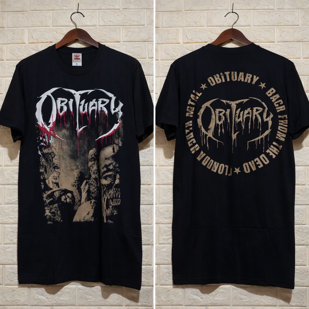 BAJU KAOS BAND OBITUARY