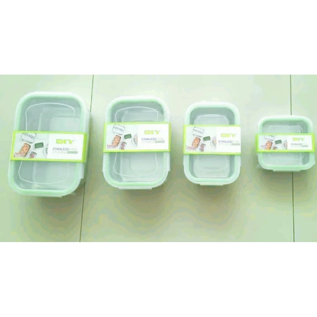 Mr.DIY Stainless Steel Lunch Box Container Kotak Makan Stainless 3800ml 1800ml 1200ml 750ml 720ml