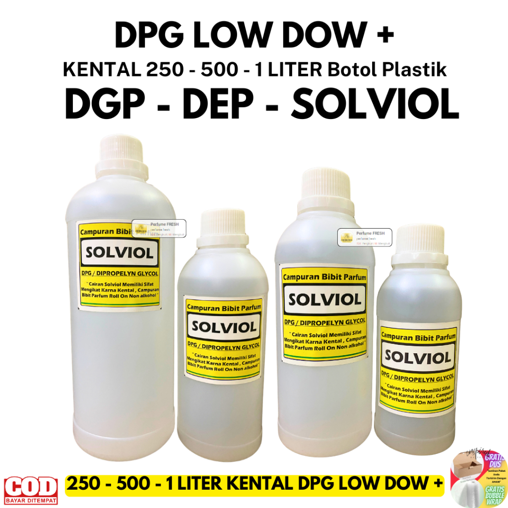 DPG ATAU SOLVIOL 500 ML CAMPURAN BIBIT PARFUM - Campuran Biang Parfum non Alkohol - DPG DOW LO+ / So