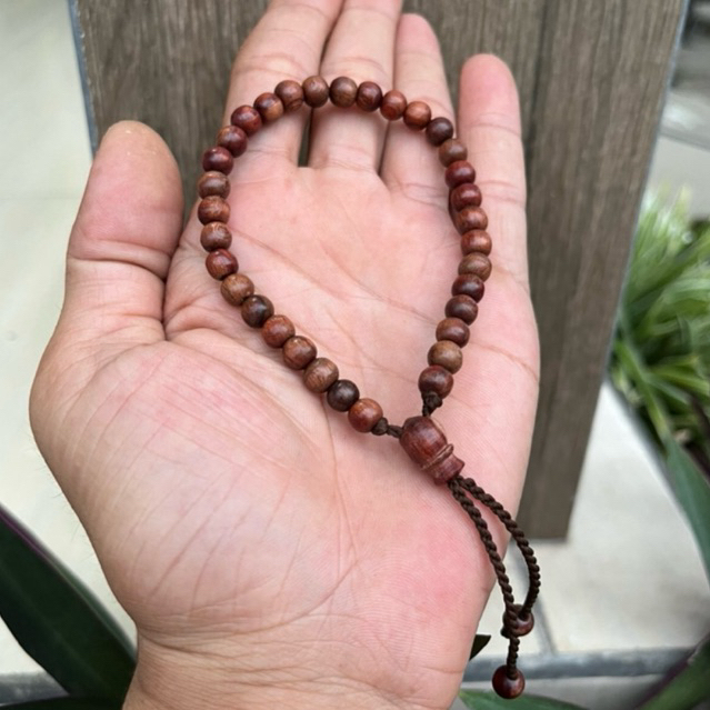 HQ-Gelang Tasbih 33 Butir Kayu Nagasari Asli