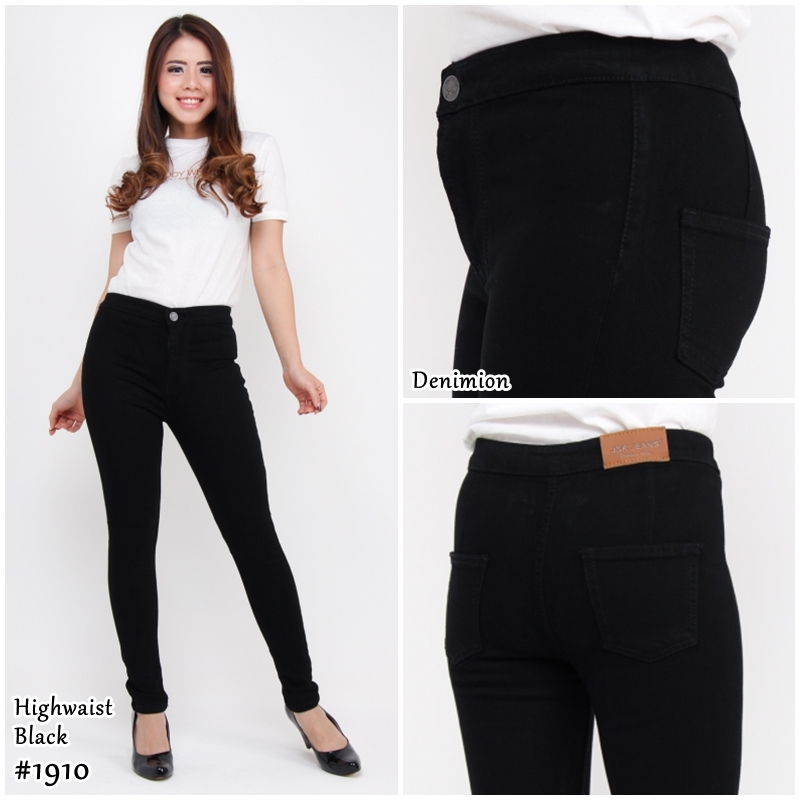 Celana Panjang Highwaist Skinny Jeans Wanita Bahan Soft Jeans Stretch Denim JUMBO BIG SIZE JSK JEANS